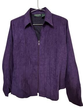 Lemon Grass Studio Purple Soft High End Retro Women’s L Jacket MINTY